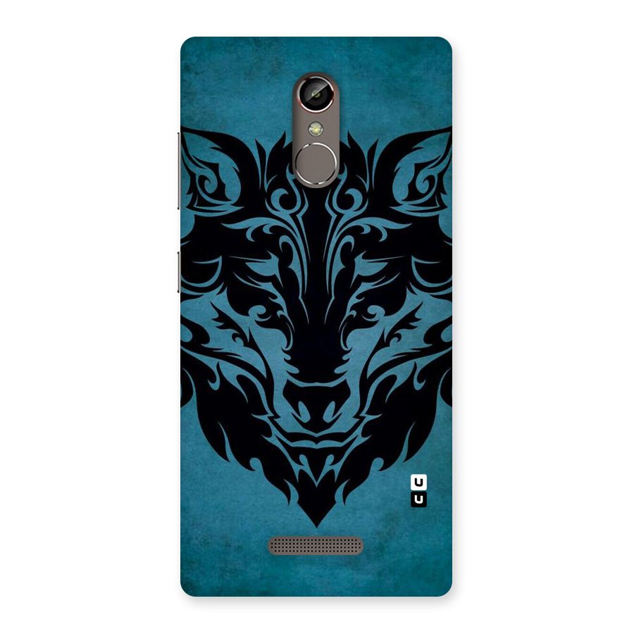 Black Artistic Wolf Back Case for Gionee S6s