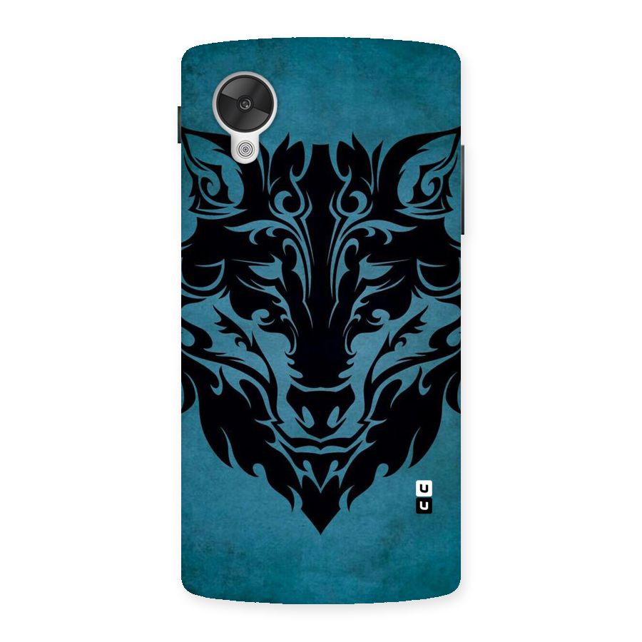 Black Artistic Wolf Back Case for Google Nexsus 5