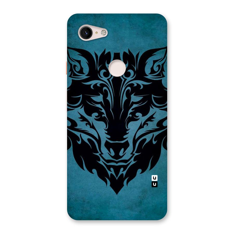 Black Artistic Wolf Back Case for Google Pixel 3 XL