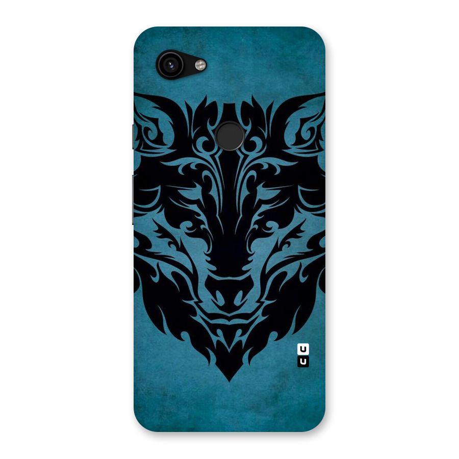 Black Artistic Wolf Back Case for Google Pixel 3a XL