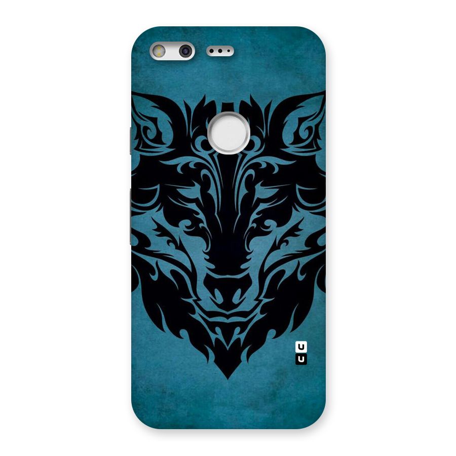 Black Artistic Wolf Back Case for Google Pixel XL