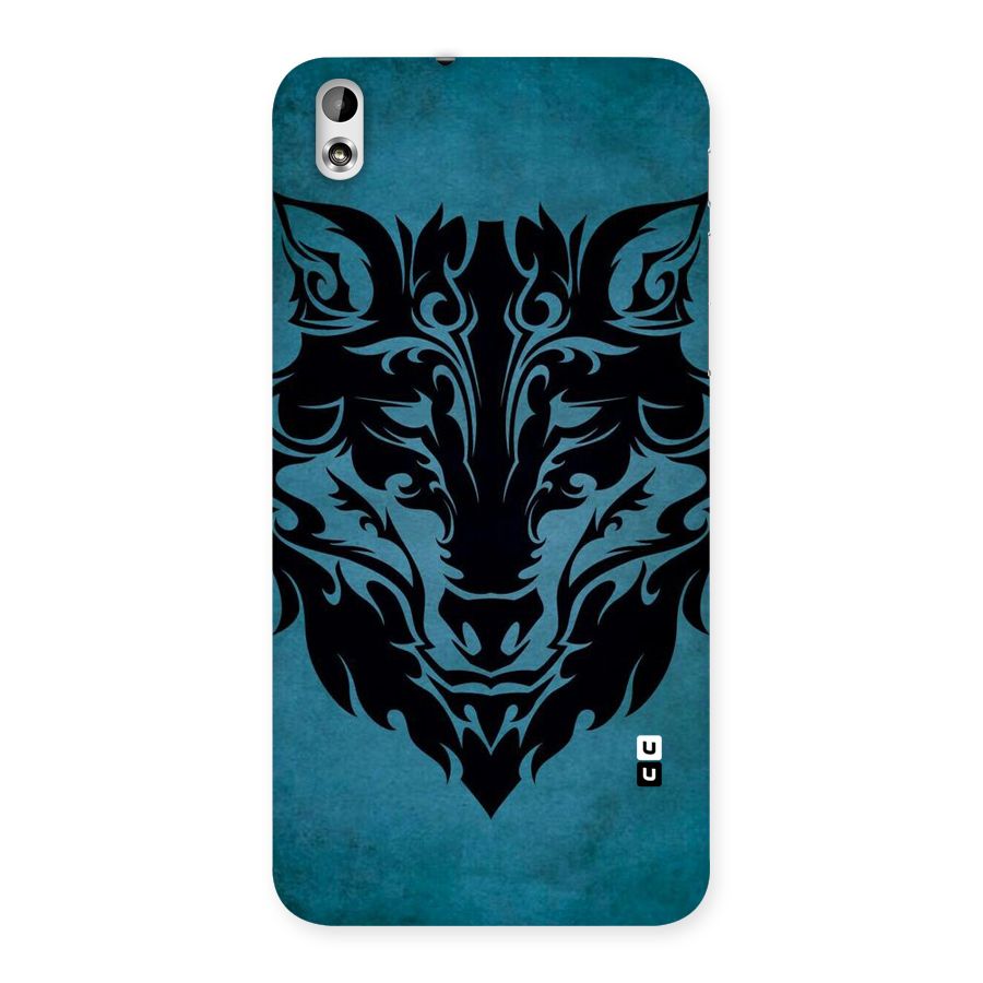 Black Artistic Wolf Back Case for HTC Desire 816