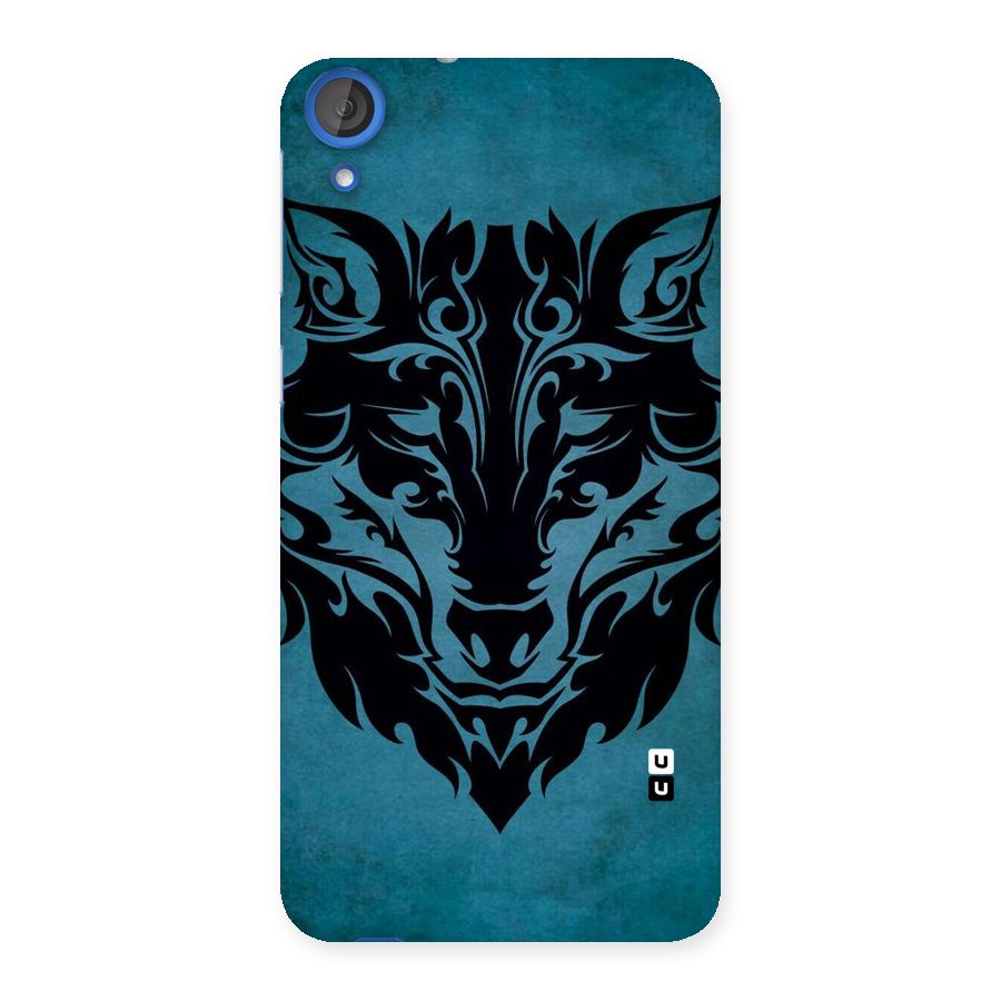 Black Artistic Wolf Back Case for HTC Desire 820