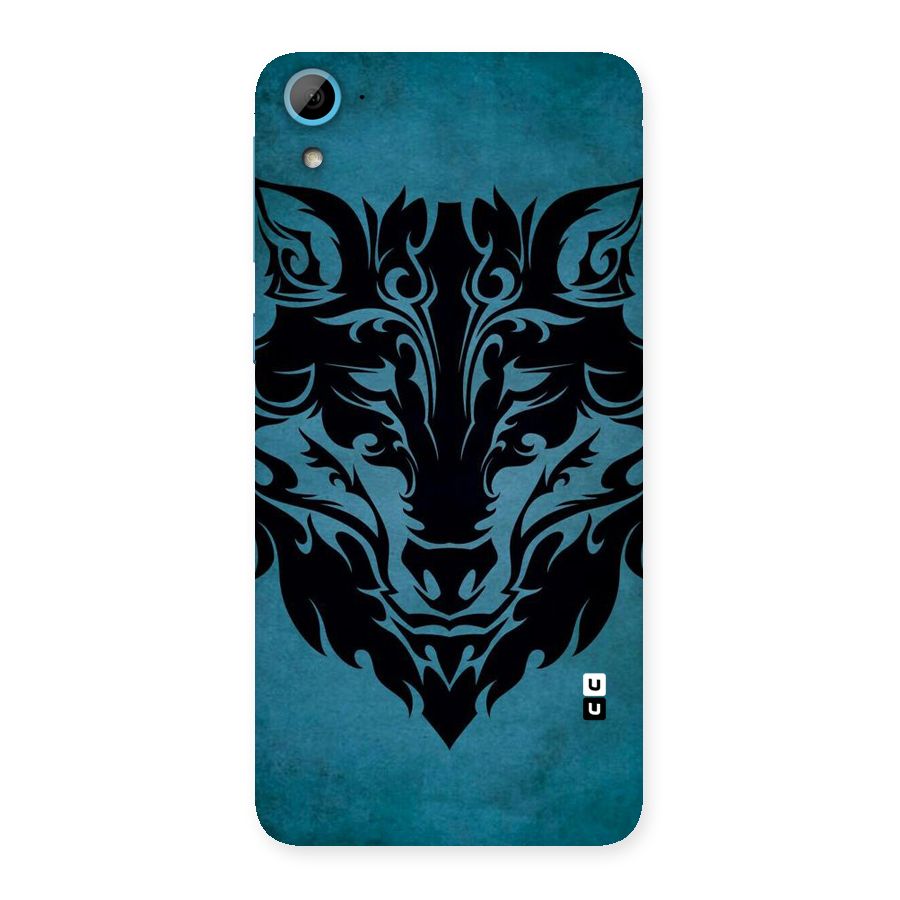 Black Artistic Wolf Back Case for HTC Desire 826