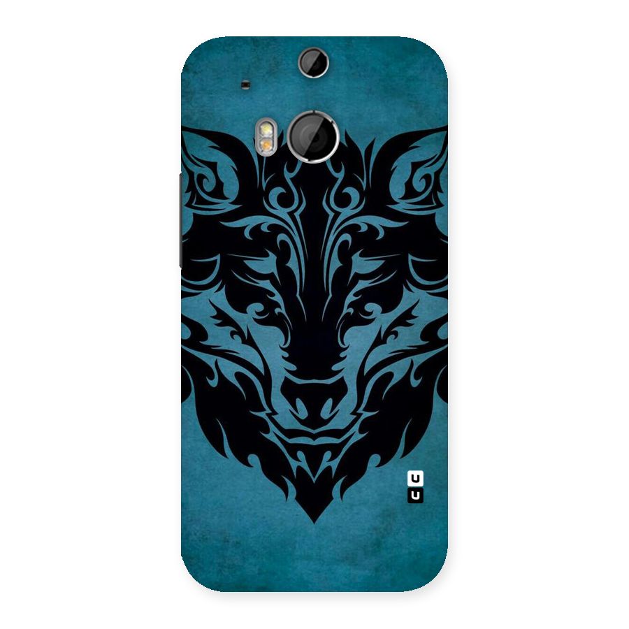 Black Artistic Wolf Back Case for HTC One M8