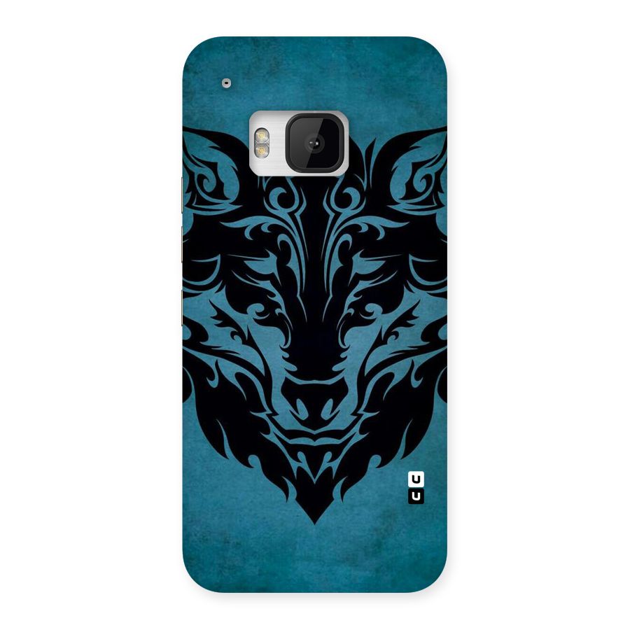 Black Artistic Wolf Back Case for HTC One M9