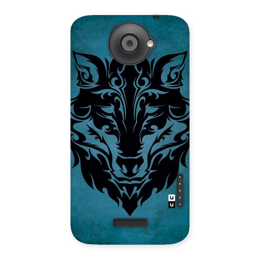 Black Artistic Wolf Back Case for HTC One X