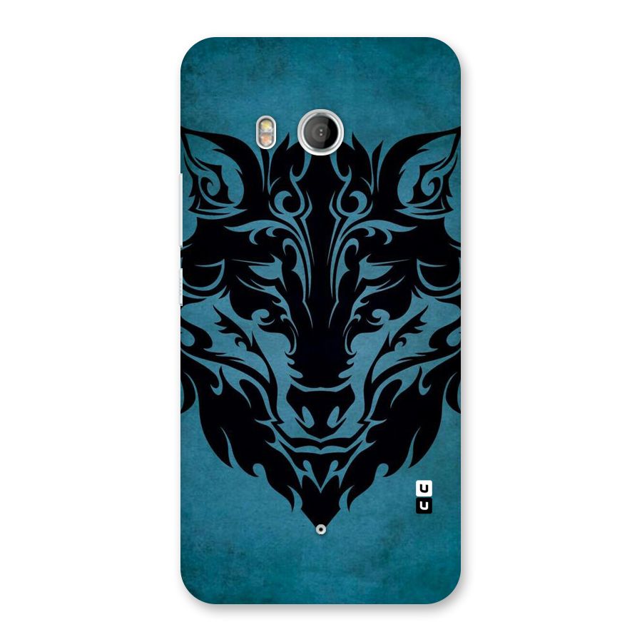 Black Artistic Wolf Back Case for HTC U11