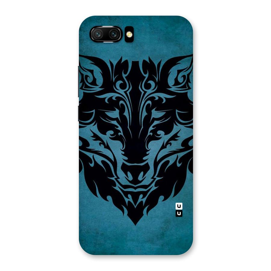 Black Artistic Wolf Back Case for Honor 10