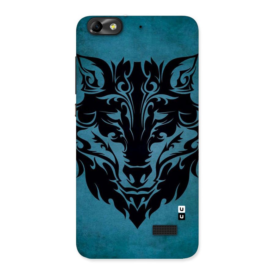 Black Artistic Wolf Back Case for Honor 4C