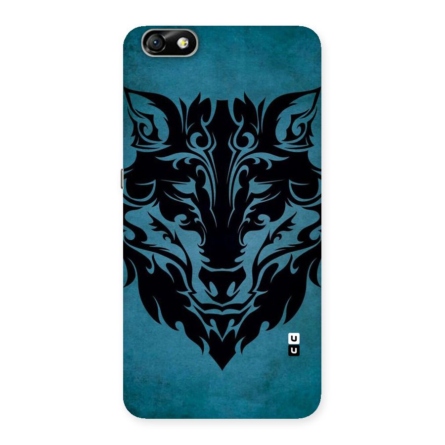 Black Artistic Wolf Back Case for Honor 4X