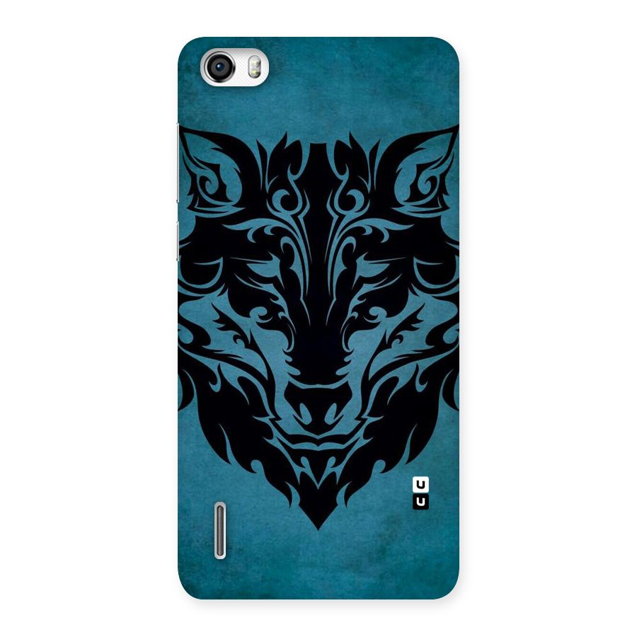 Black Artistic Wolf Back Case for Honor 6