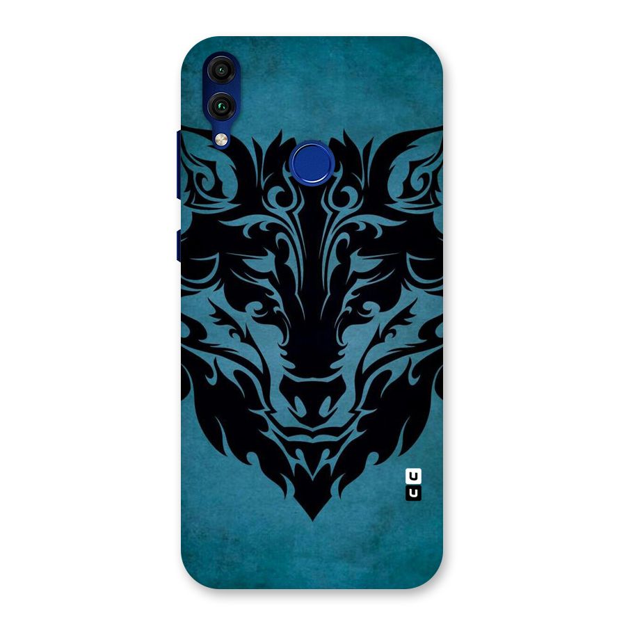 Black Artistic Wolf Back Case for Honor 8C