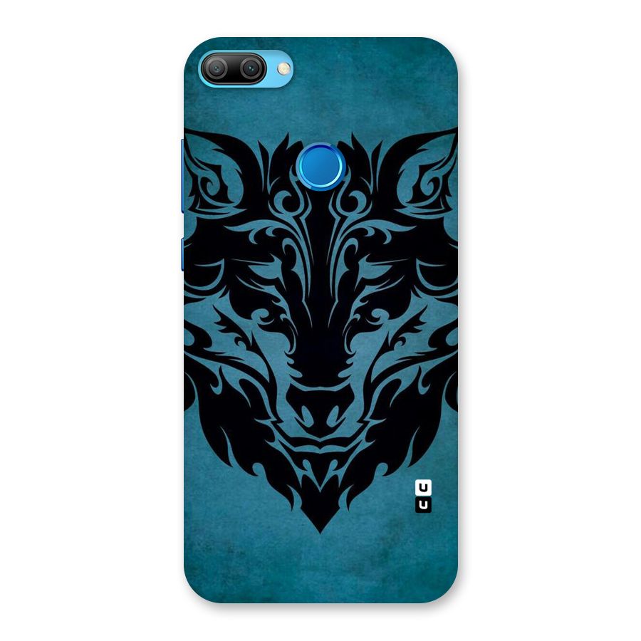 Black Artistic Wolf Back Case for Honor 9N