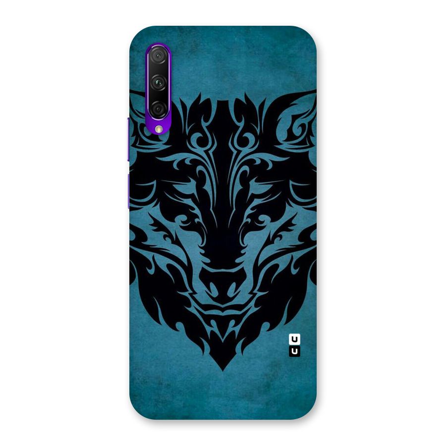 Black Artistic Wolf Back Case for Honor 9X Pro