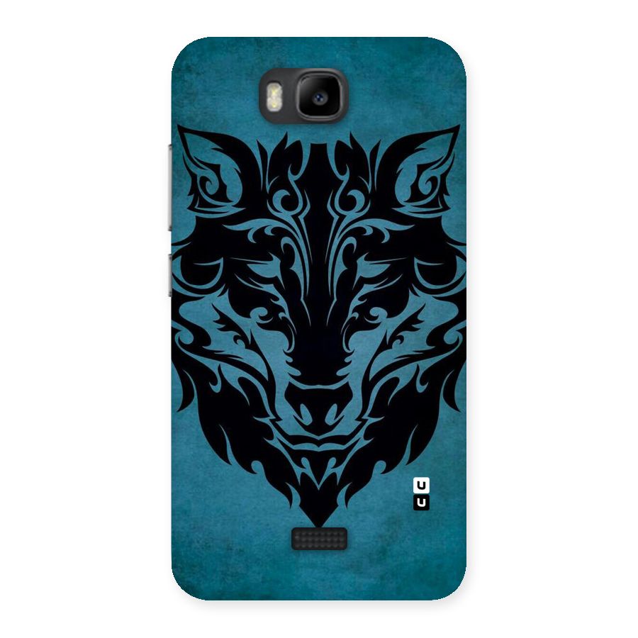 Black Artistic Wolf Back Case for Honor Bee