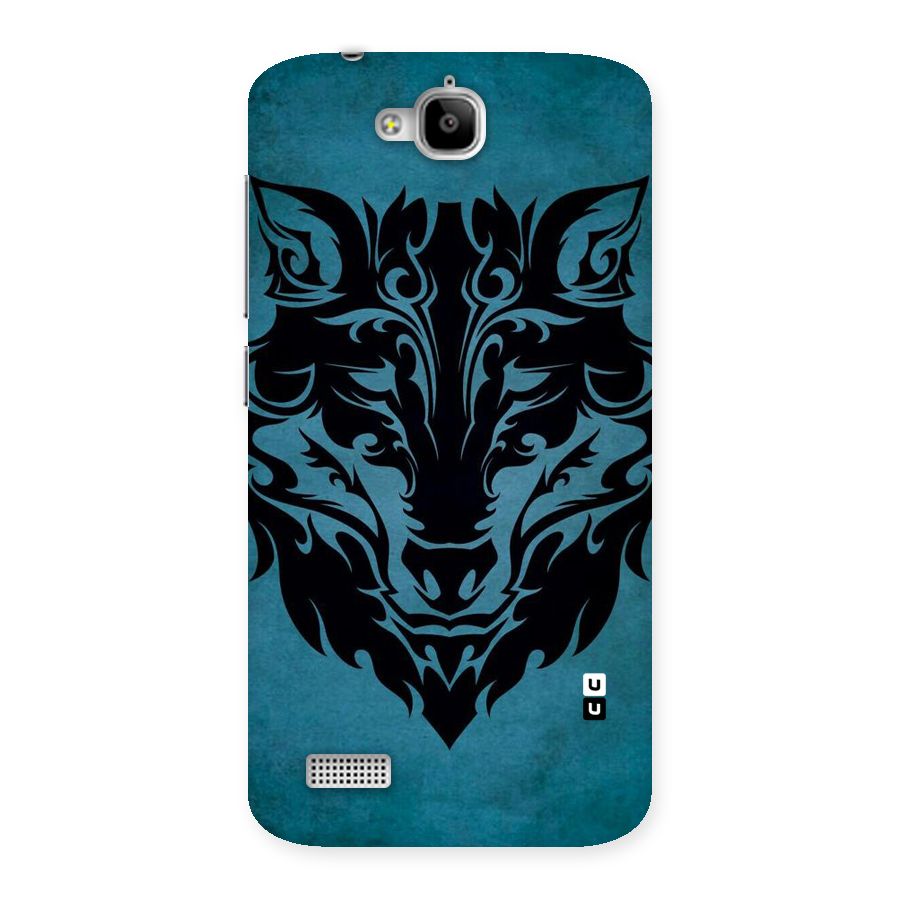 Black Artistic Wolf Back Case for Honor Holly