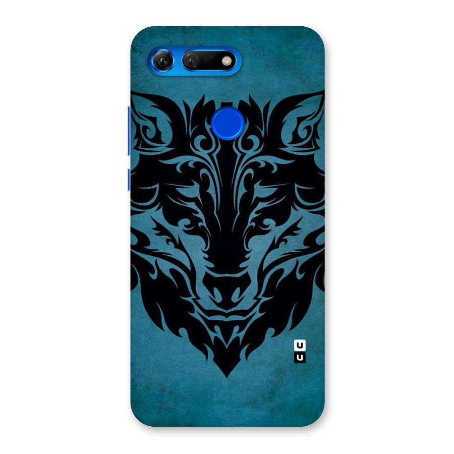 Black Artistic Wolf Back Case for Honor View 20