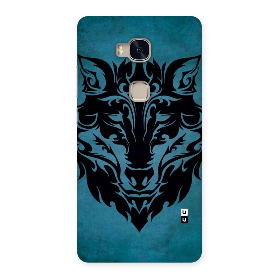 Black Artistic Wolf Back Case for Huawei Honor 5X