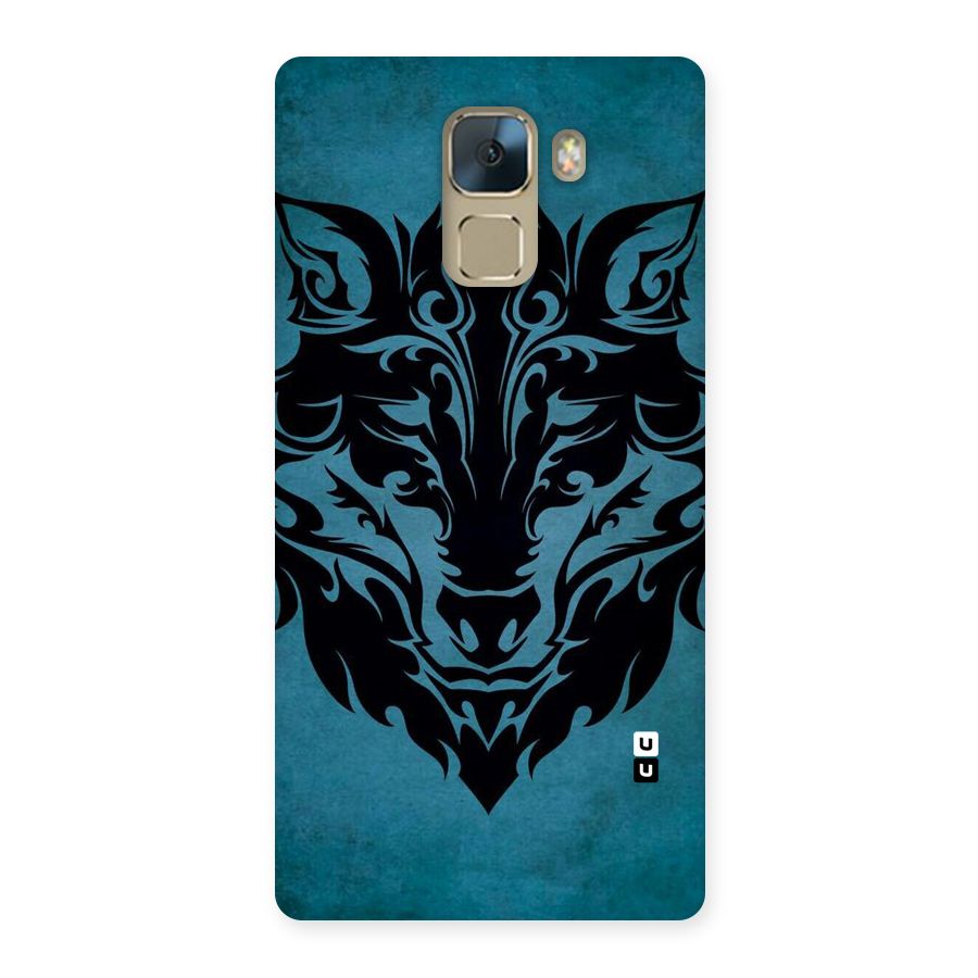 Black Artistic Wolf Back Case for Huawei Honor 7