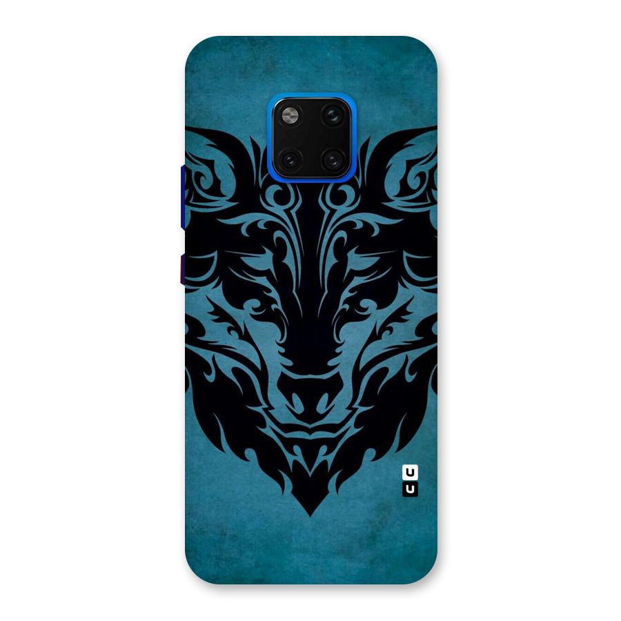 Black Artistic Wolf Back Case for Huawei Mate 20 Pro