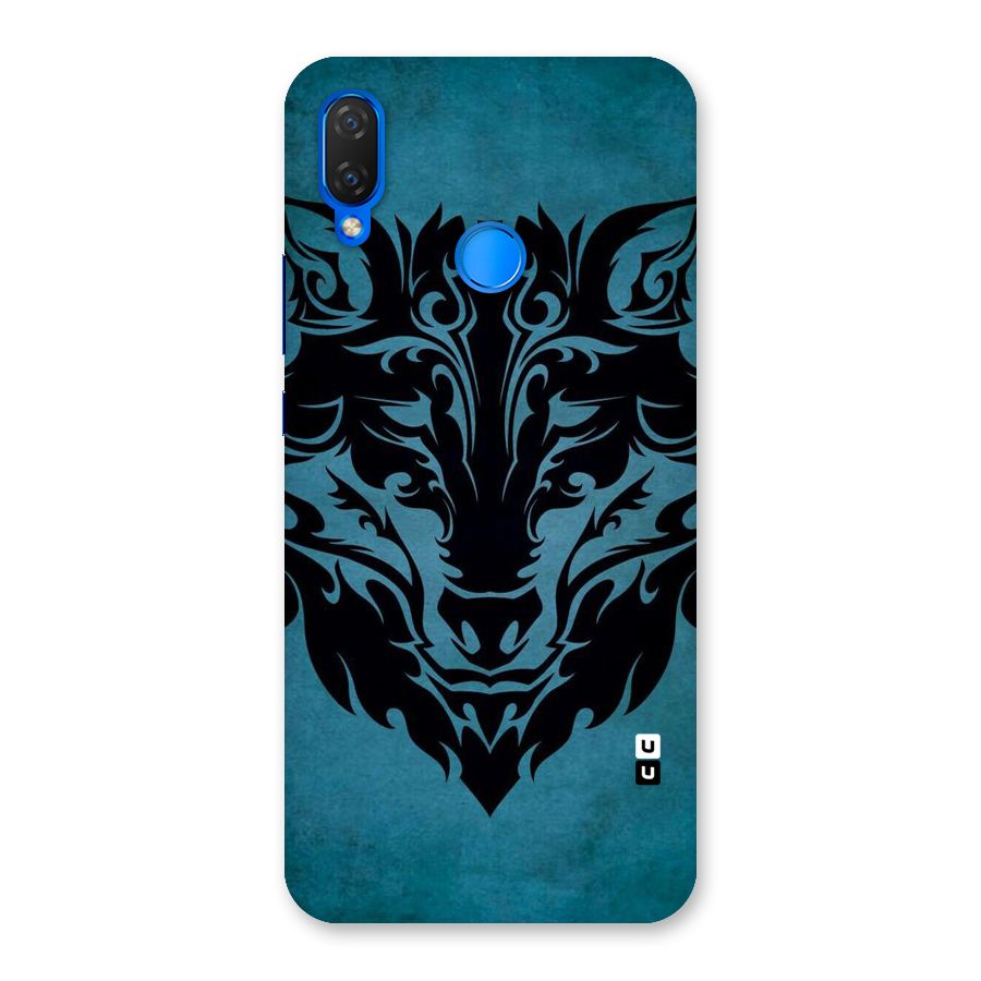Black Artistic Wolf Back Case for Huawei P Smart+