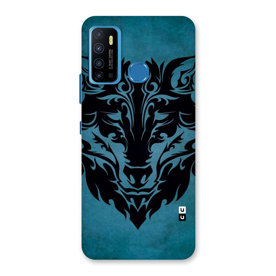 Black Artistic Wolf Back Case for Infinix Hot 9