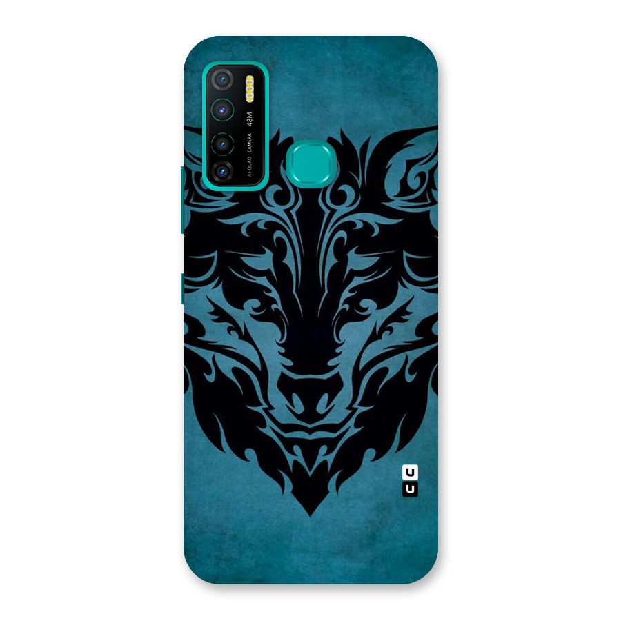 Black Artistic Wolf Back Case for Infinix Hot 9 Pro