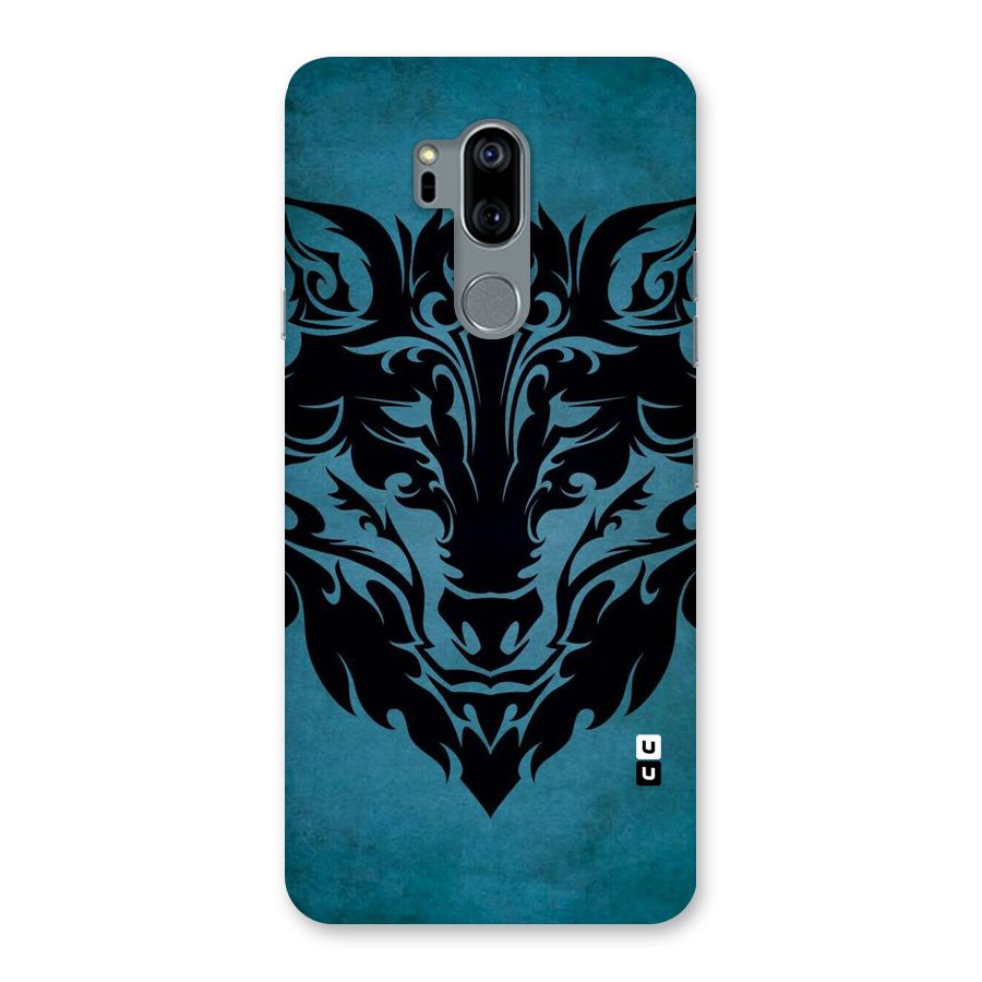 Black Artistic Wolf Back Case for LG G7