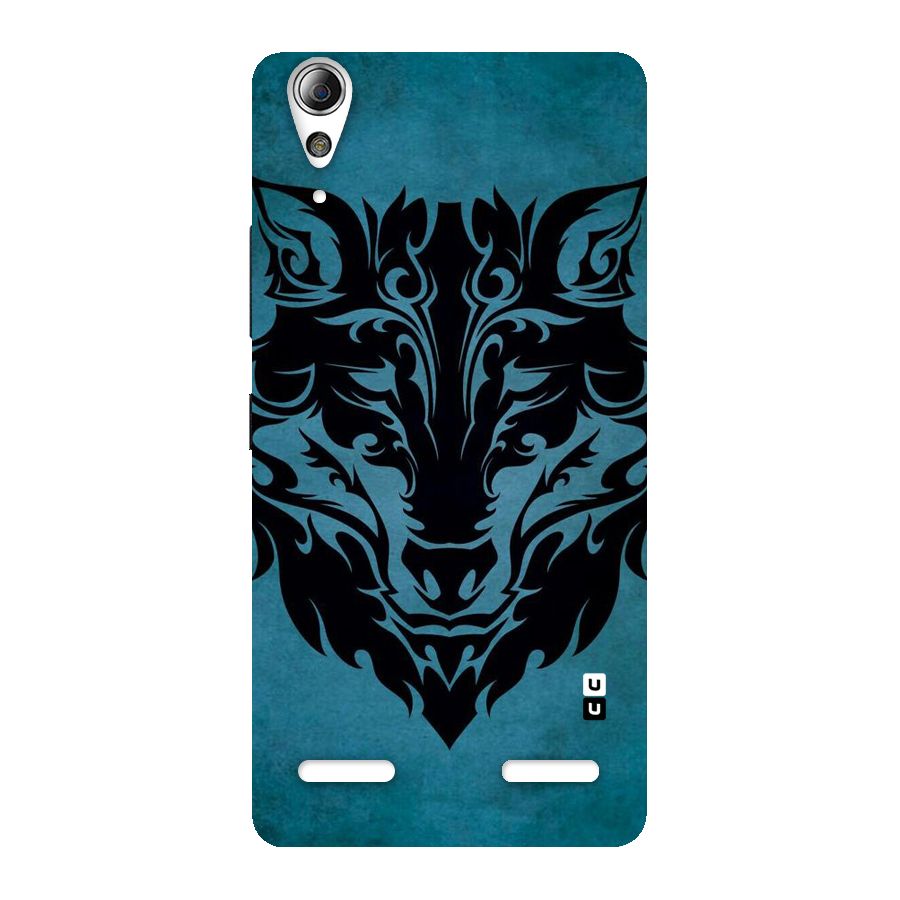 Black Artistic Wolf Back Case for Lenovo A6000