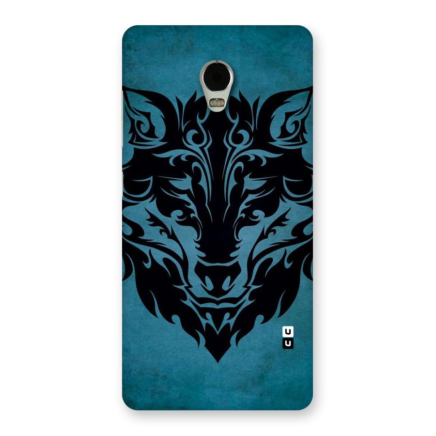 Black Artistic Wolf Back Case for Lenovo Vibe P1