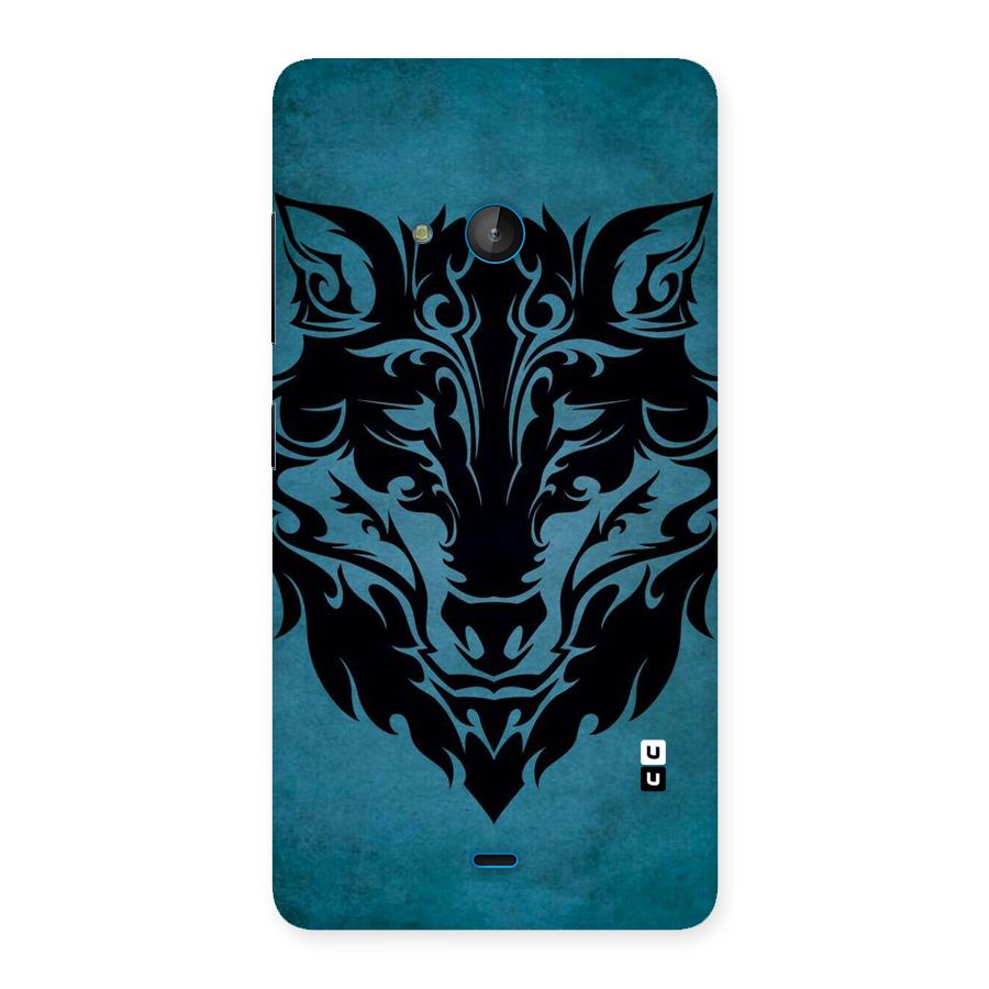 Black Artistic Wolf Back Case for Lumia 540