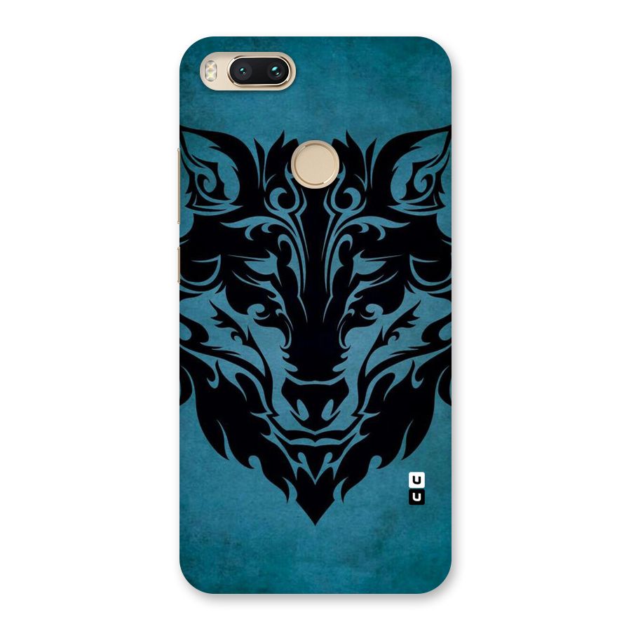 Black Artistic Wolf Back Case for Mi A1