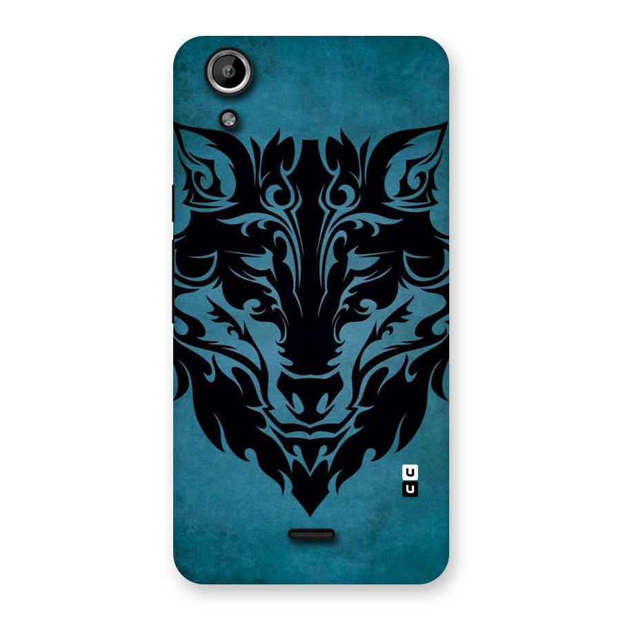 Black Artistic Wolf Back Case for Micromax Canvas Selfie Lens Q345
