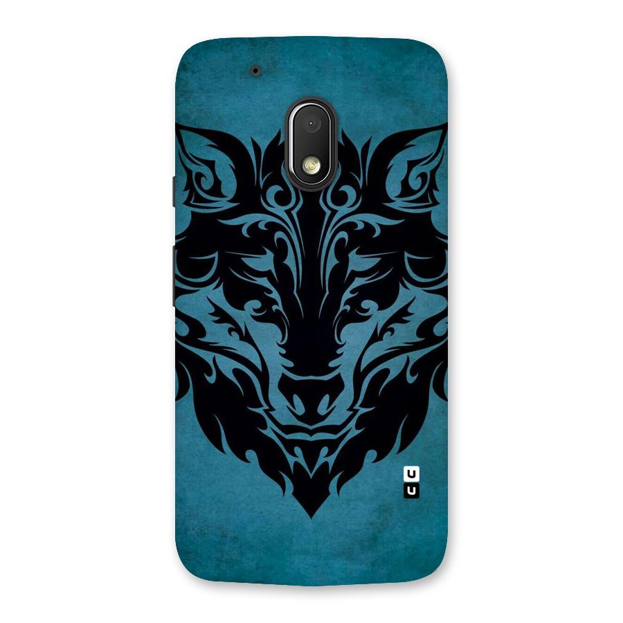Black Artistic Wolf Back Case for Moto G4 Play