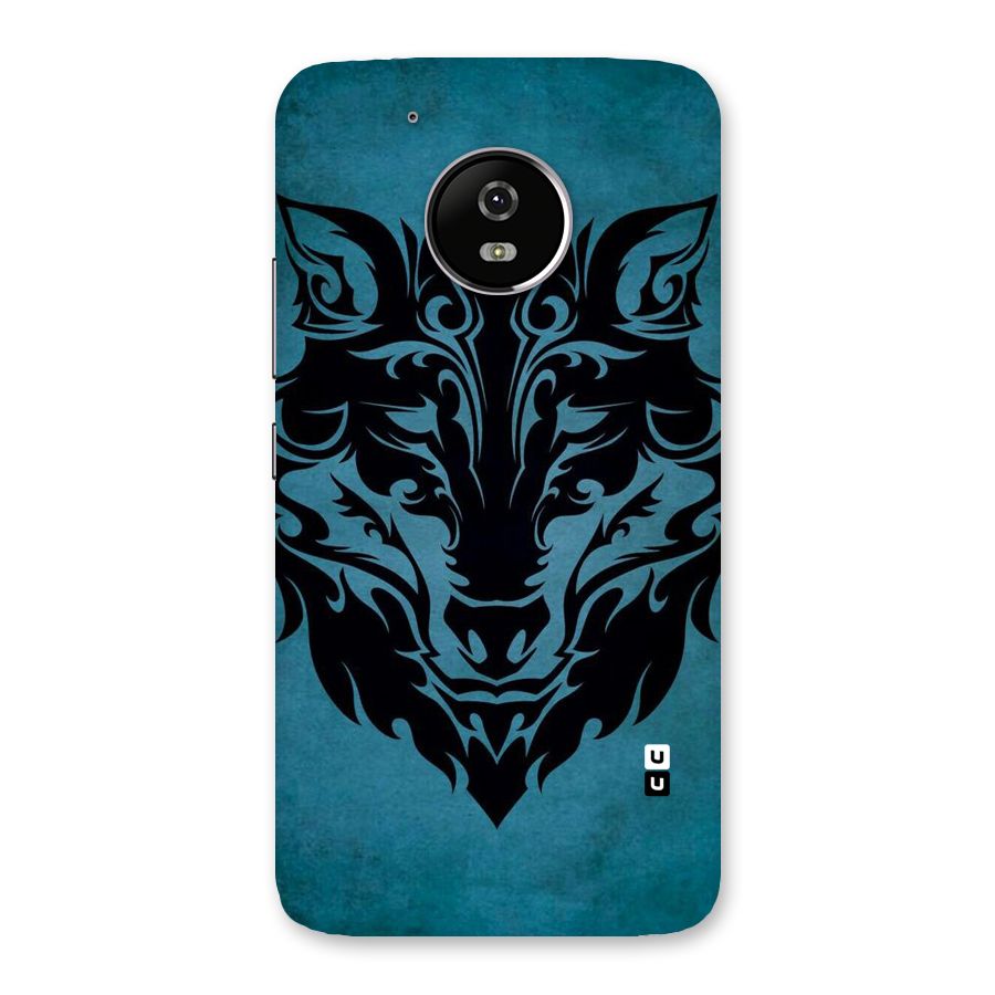 Black Artistic Wolf Back Case for Moto G5
