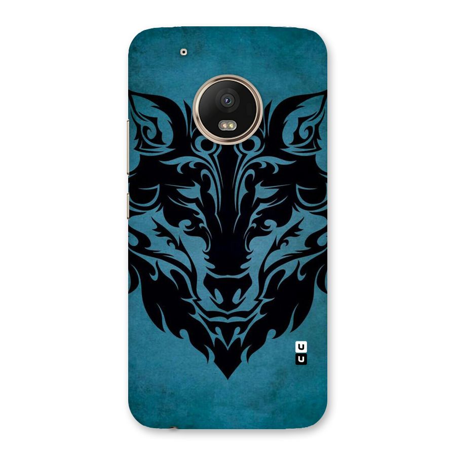 Black Artistic Wolf Back Case for Moto G5 Plus