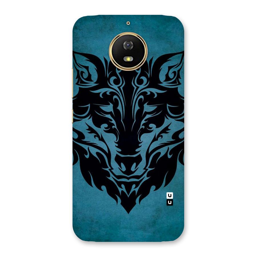 Black Artistic Wolf Back Case for Moto G5s