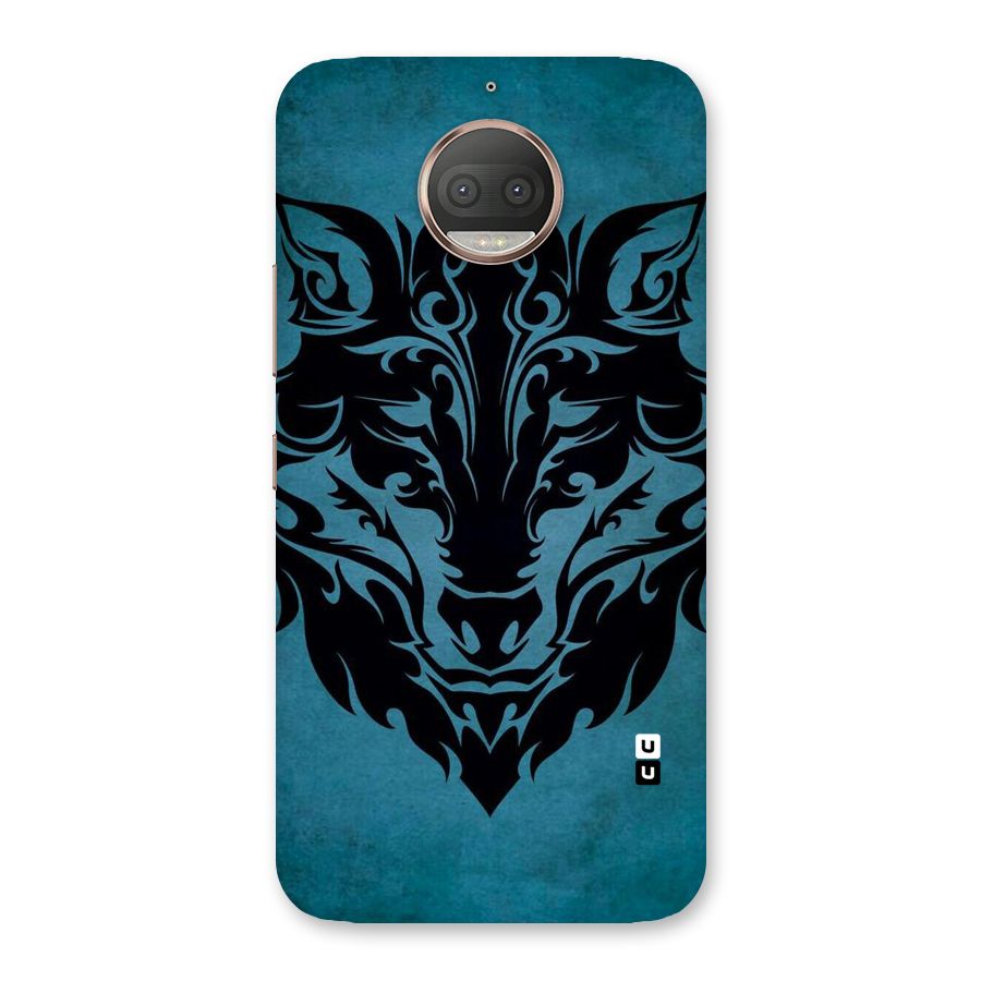Black Artistic Wolf Back Case for Moto G5s Plus