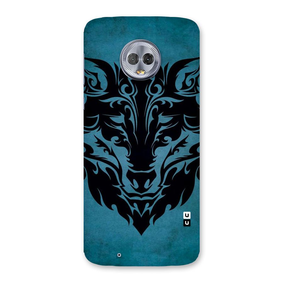 Black Artistic Wolf Back Case for Moto G6