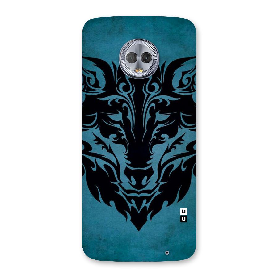 Black Artistic Wolf Back Case for Moto G6 Plus