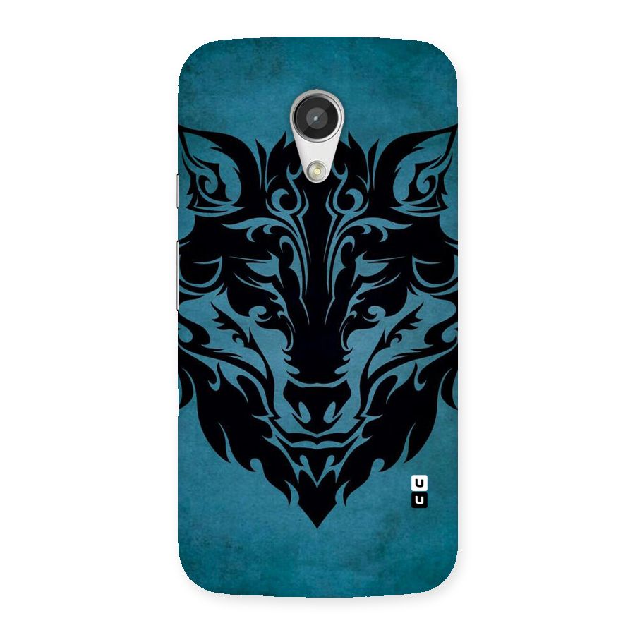 Black Artistic Wolf Back Case for Moto G 2nd Gen