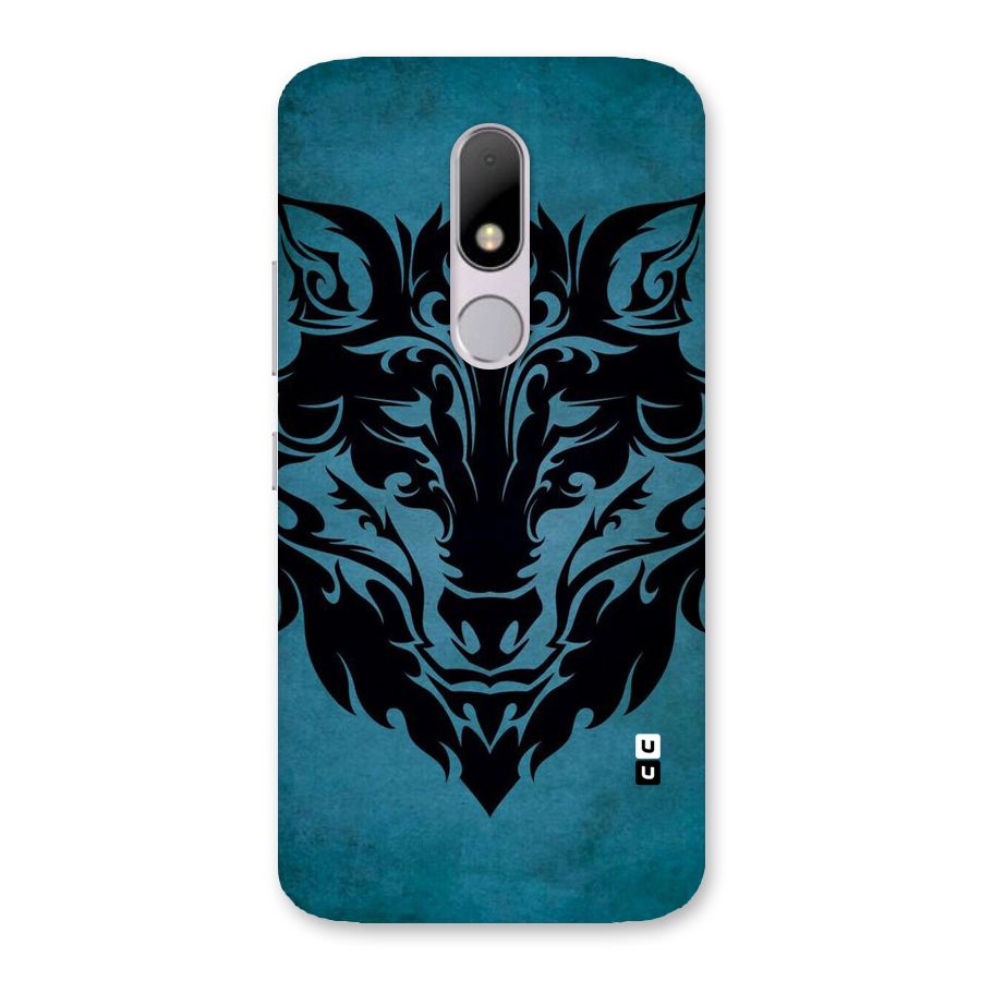 Black Artistic Wolf Back Case for Moto M