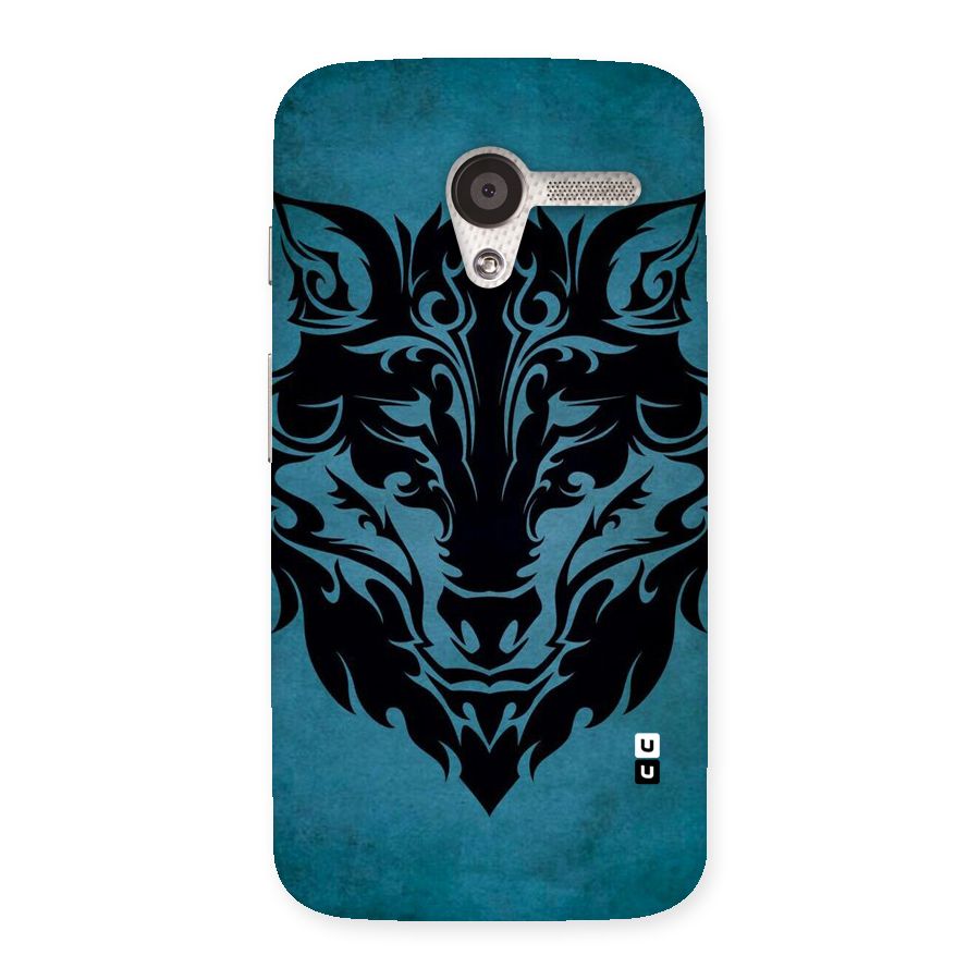 Black Artistic Wolf Back Case for Moto X