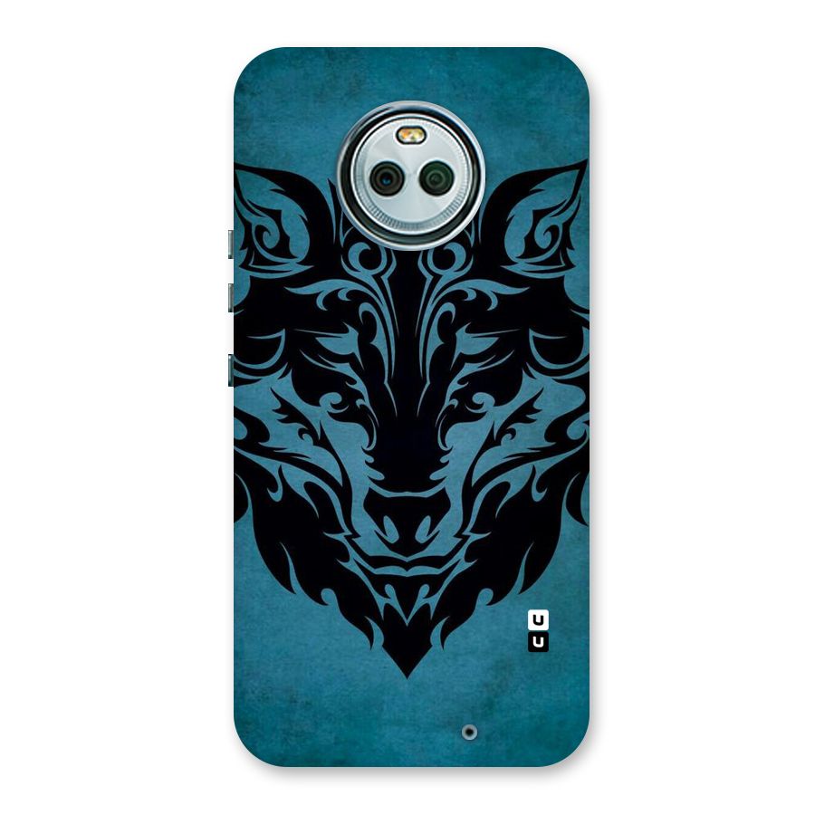 Black Artistic Wolf Back Case for Moto X4