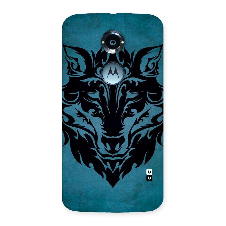 Black Artistic Wolf Back Case for Moto X 2nd Gen