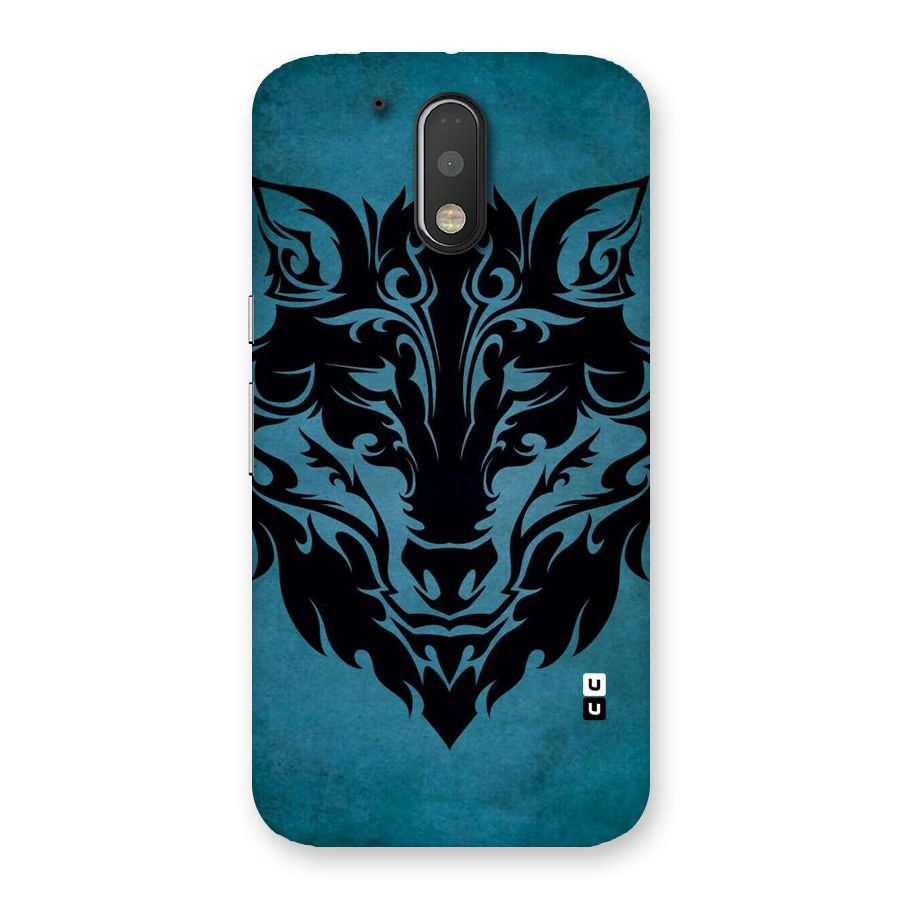 Black Artistic Wolf Back Case for Motorola Moto G4 Plus