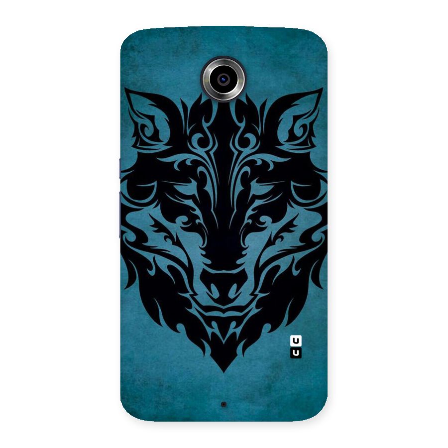 Black Artistic Wolf Back Case for Nexsus 6