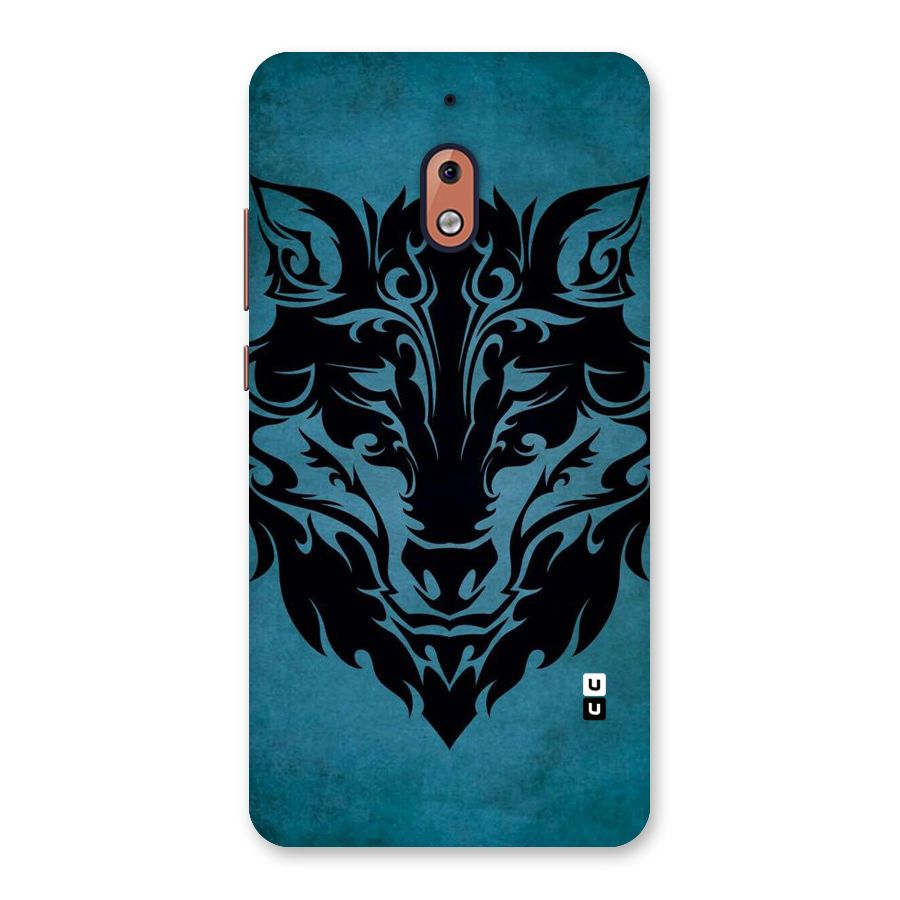 Black Artistic Wolf Back Case for Nokia 2.1