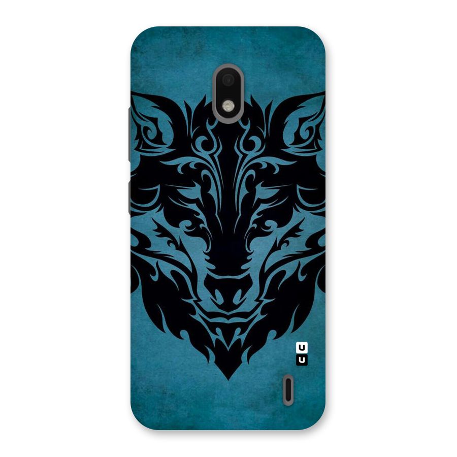 Black Artistic Wolf Back Case for Nokia 2.2